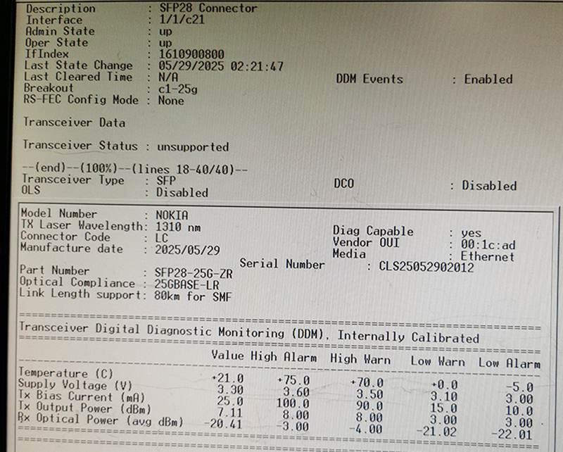 25G-SFP-80km-DDM