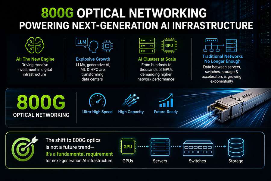 Why AI Data Centers Are Driving Massive Demand for 800G Optics