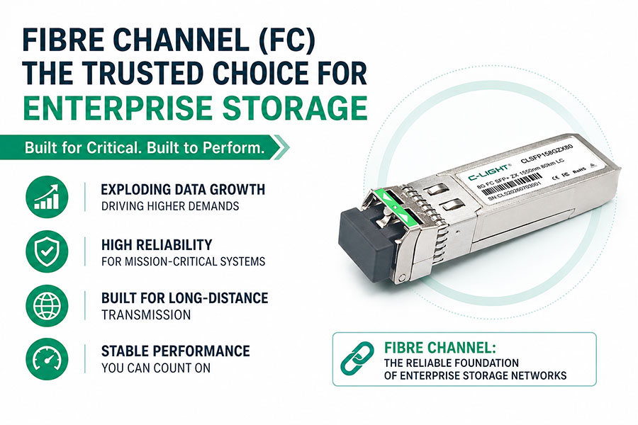 8G FC 80km Transceiver for Long-Distance SAN Networks