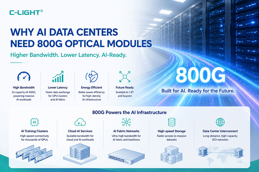 Why AI Data Centers Need 800G Optical Modules