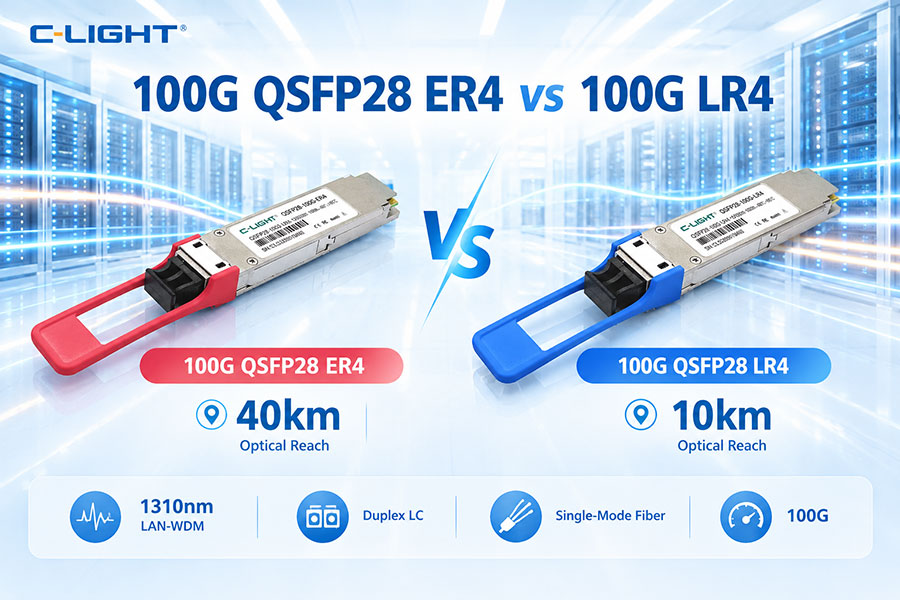 100G QSFP28 ER4 vs 100G LR4