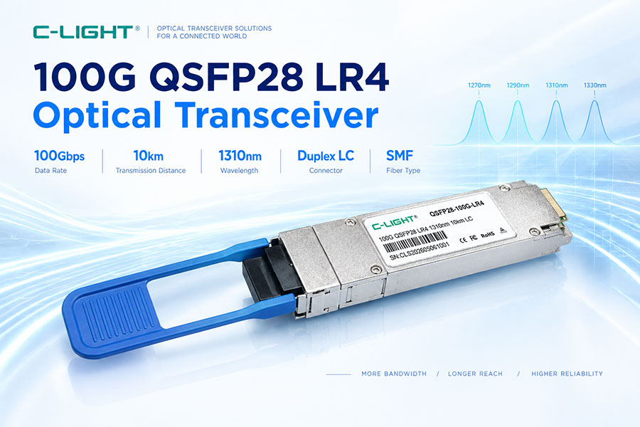 100G QSFP28 LR4 Optical Transceiver