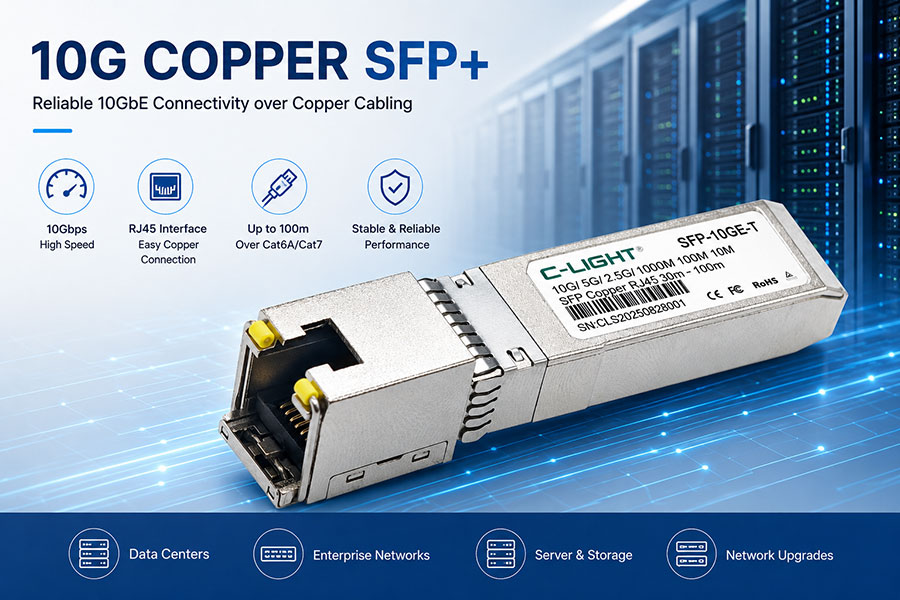 10G Copper SFP+ for Data Center Network Connections