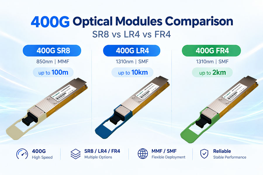 400G SR8 vs LR4 vs FR4