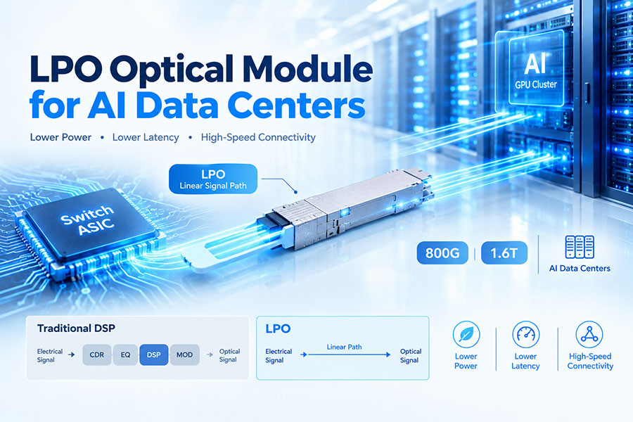 LPO Optical Module for AI Data Centers