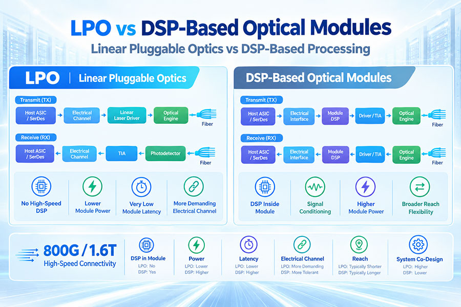 LPO vs DSP-Based Optical Modules
