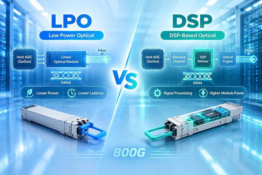 LPO vs DSP-Based Optical Transceiver