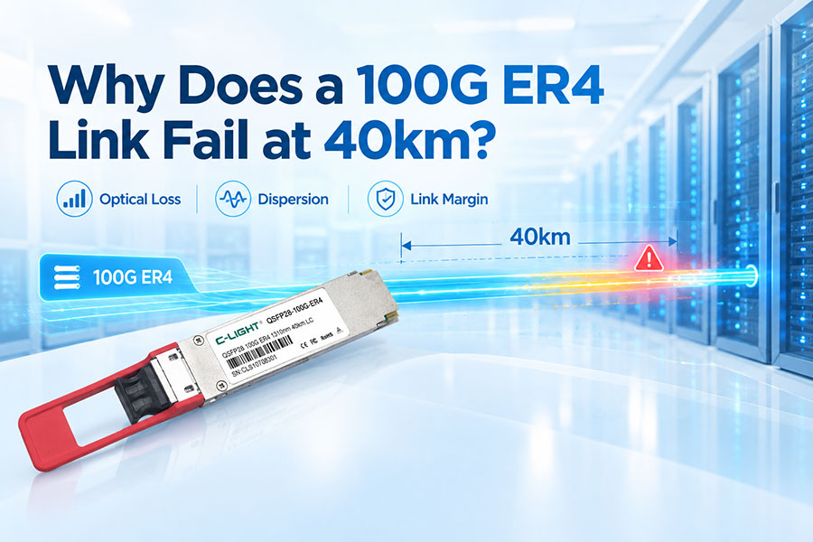 Why Does 100G ER4 Link Fail at 40km?
