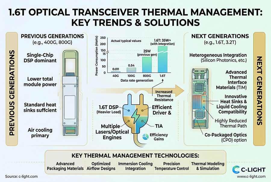 1.6T Optical Transceiver Thermal Management