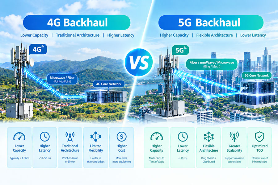 4G Backhaul vs 5G Backhaul