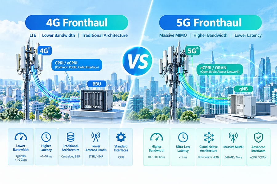 4G Fronthaul vs 5G Fronthaul