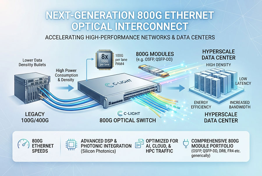 800G Ethernet Optical Interconnect