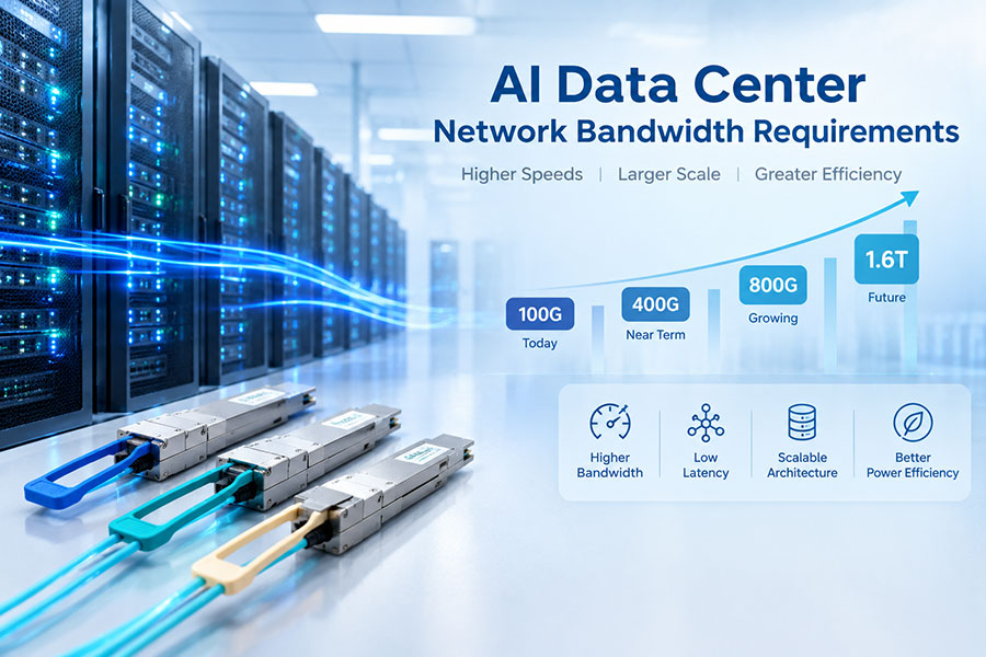 AI Data Center Network Bandwidth Requirements