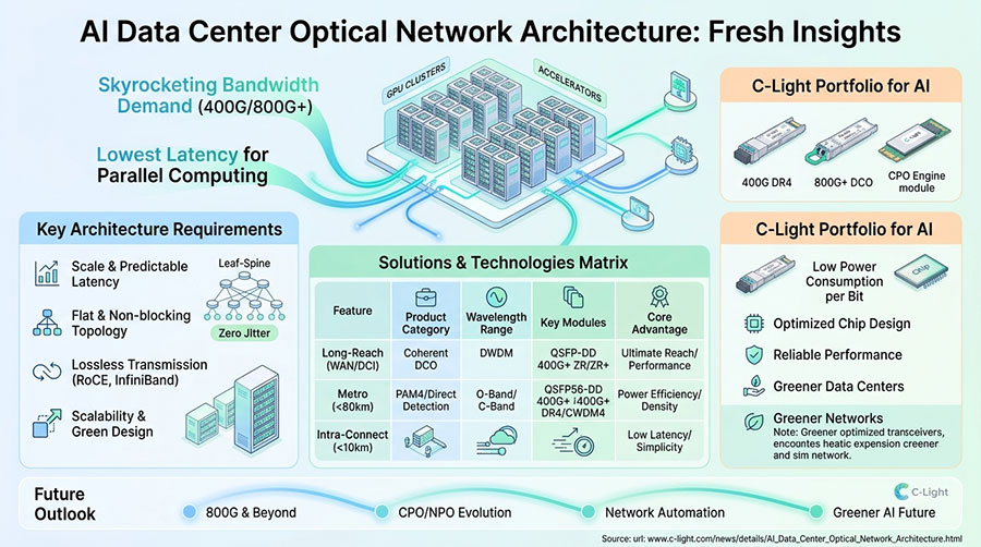 AI Data Center Optical Network Architecture