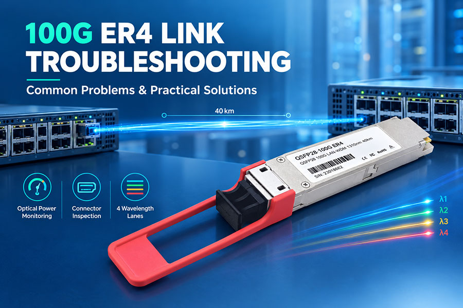 Common 100G ER4 Link Problems and Solutions