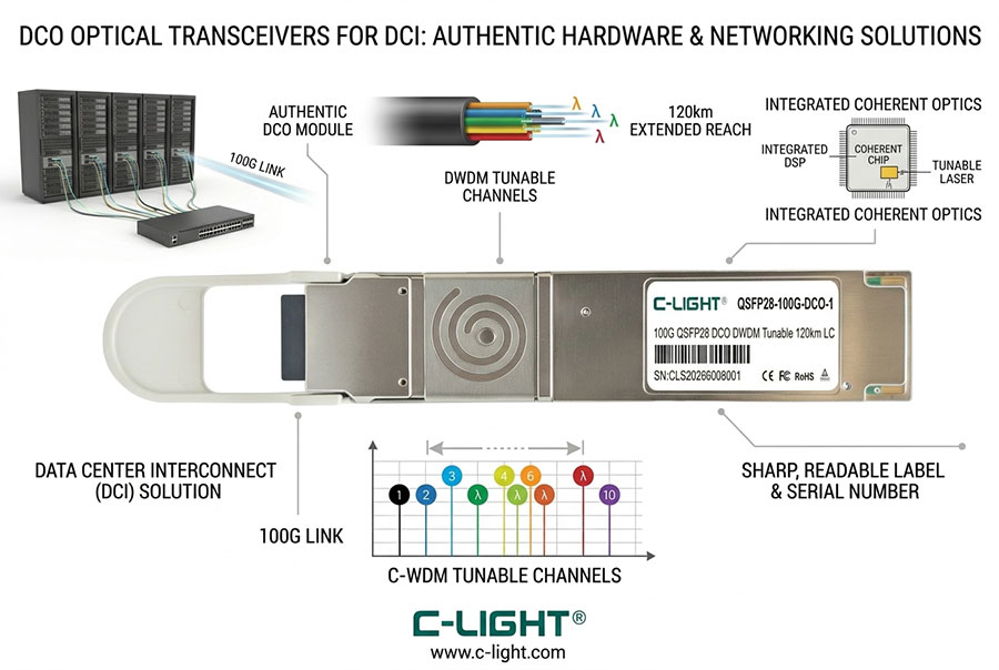 DCO Optical Transceivers for Data Center Interconnect