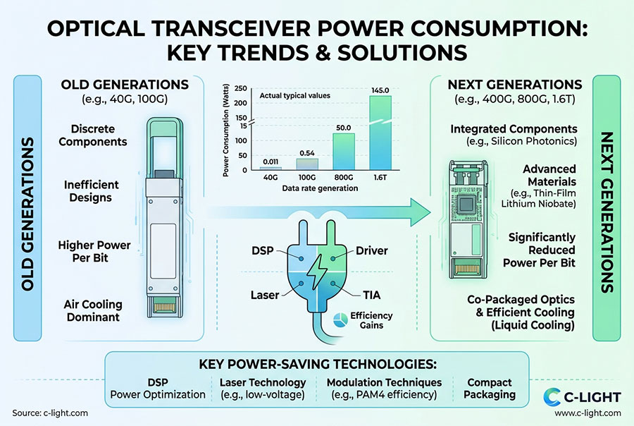 Optical Transceiver Power Consumption